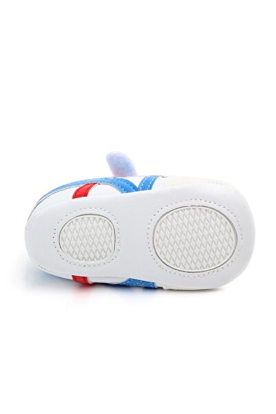 Bebelul Adidasi bebelusi - Alb cu albastru
