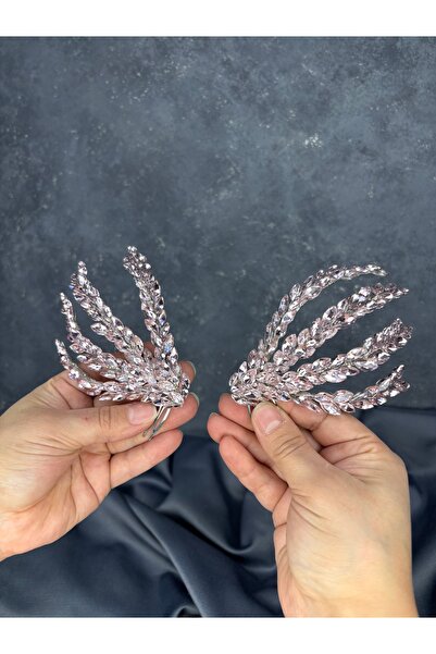 ESPEREST Agrafă de păr pentru mireasă cu pieptene și cu două fețe