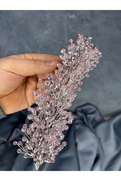 Hayalperest boncuk Elisa Beaded Bridal Henna Crown Hair and Turban Accessory