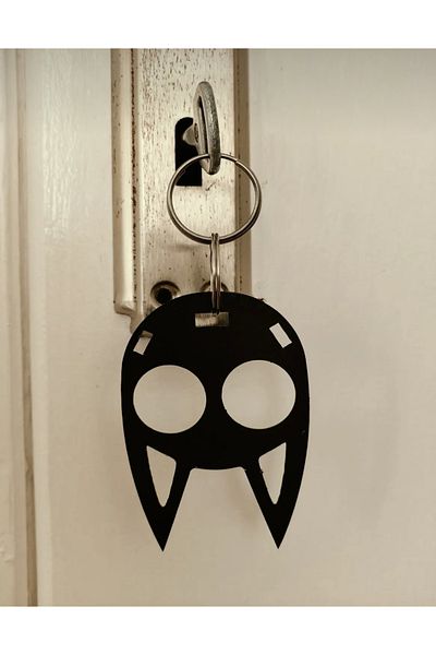 NEMOPHİLA Cat Shaped Metal Defense Keychain Unbreakable Effective for Close Defense for Lover for Mother for Friend