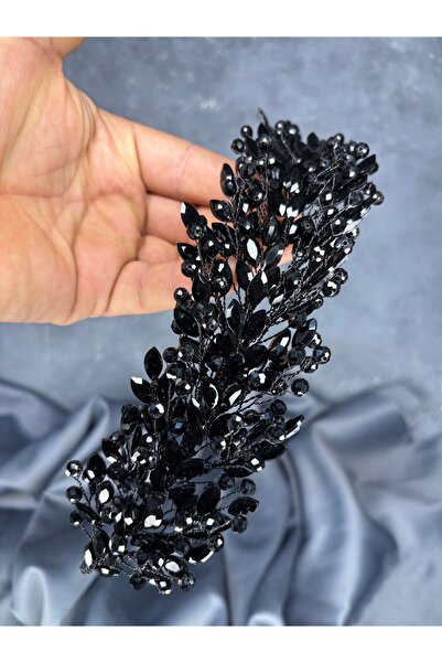 ESPEREST Tiara de mireasă cu mărgele fine Elisa, turban și accesoriu pentru păr