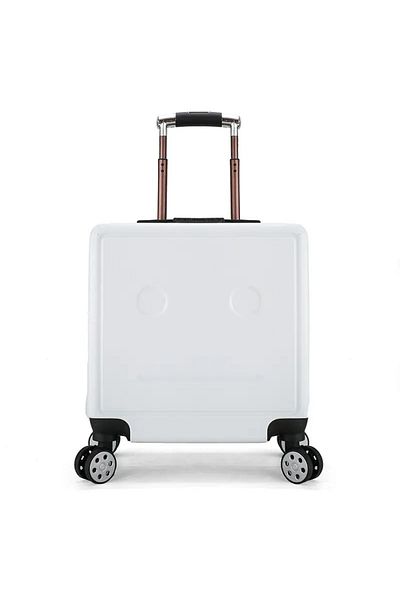 ABYZ Cărucior de călătorie pentru copii model Easy Trip personalizabil 48x38x24 cm 360 roți culoare albă ABYZ™