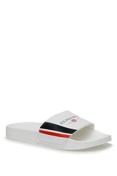 U.S. Polo Assn. Ανδρικές παντόφλες Polo Willy White