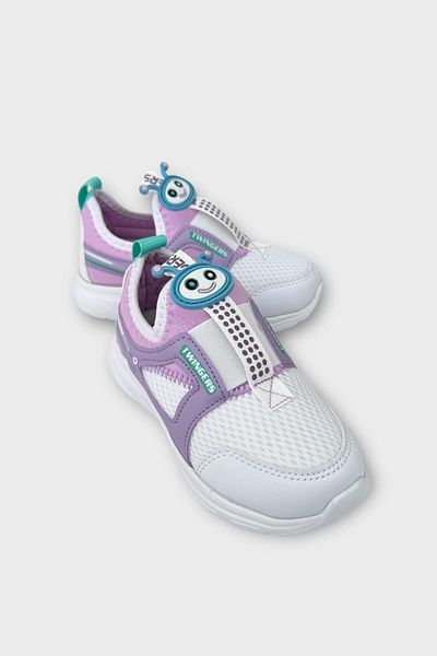 Liger Children's Airfile Light Sole Nursery Home School Sports Shoes White - Lila