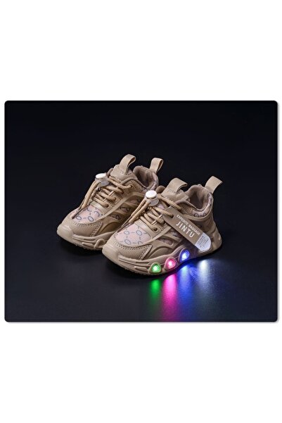 Bebelul Cream sneakers with lights - Seika