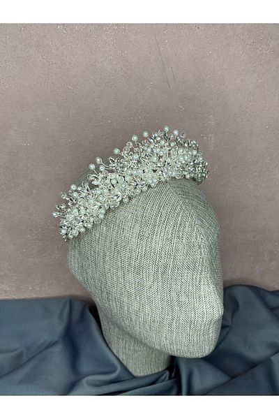 Hayalperest boncuk İlsu Elegant Bead Detailed Henna Night Bridal Crown