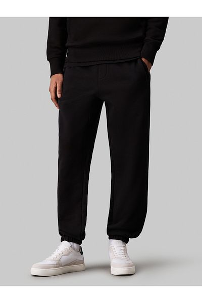 Calvin Klein Men Black Heavy Terry Sweatpants