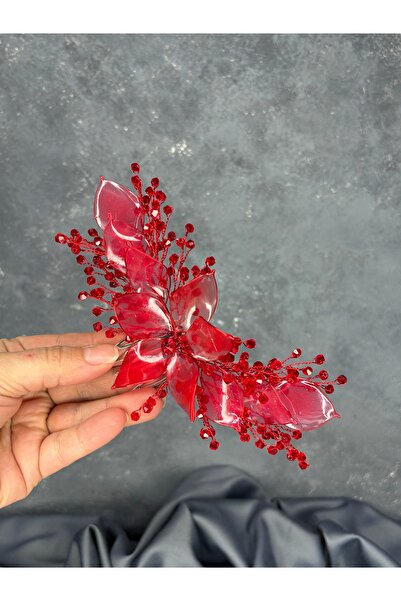 Hayalperest boncuk Özün Detailed Scalloped Bridal Hairpin