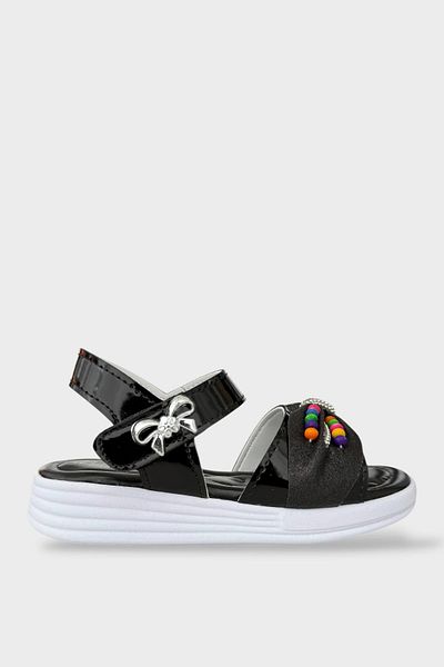 Liger Fată Copil Vară Nunta Ceremonia Sandale Elegante Pantofi NEGRU