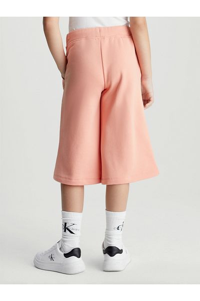 Calvin Klein Girls Pink CK Logo Culotte Sweatpants