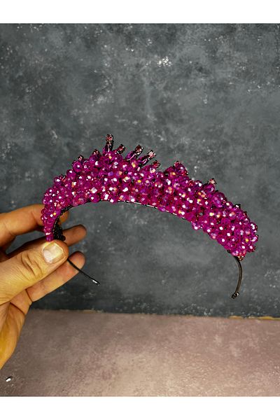 Hayalperest boncuk Edis Bead Embroidered Bridal Henna Crown