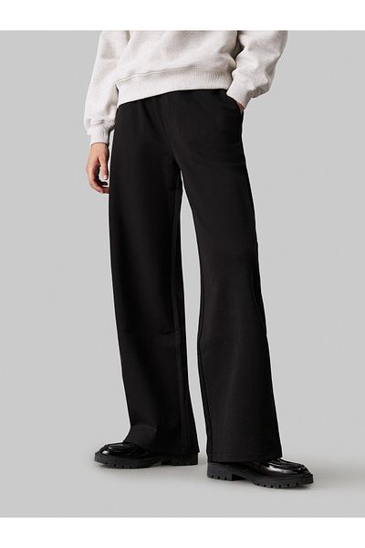 Calvin Klein Women Black Textered Hwk Sweatpants