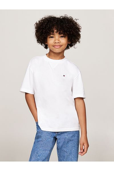 Tommy Hilfiger Boys White Short Sleeve T-Shirt