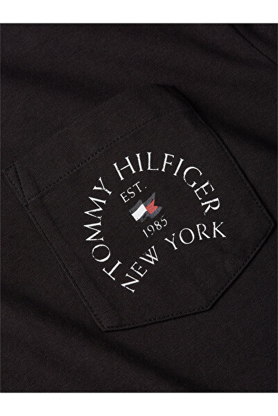Tommy Hilfiger Men Black Arch Pocket T-Shirt