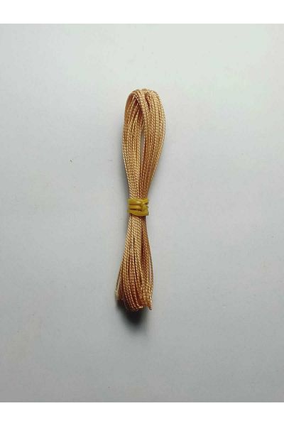 Eskişehir hobi sanat 1 μέτρο 5 τεμάχια νάιλον σκληρό 0,6 mm κλωστή χάντρες προσευχής ανοιχτό καφέ χρώμα Σύνολο 5 μέτρα