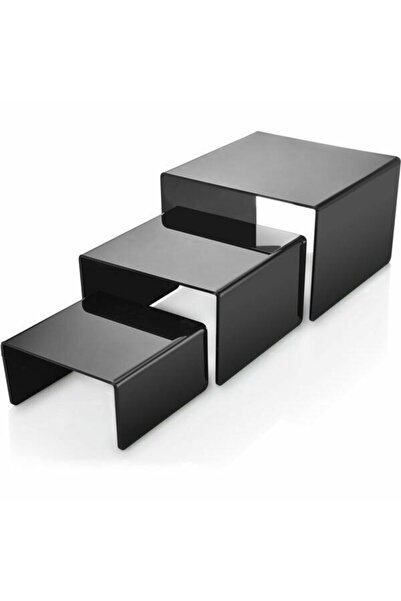 Biradlı Open Buffet Plexiglass Presentation Stand 20*10 cm