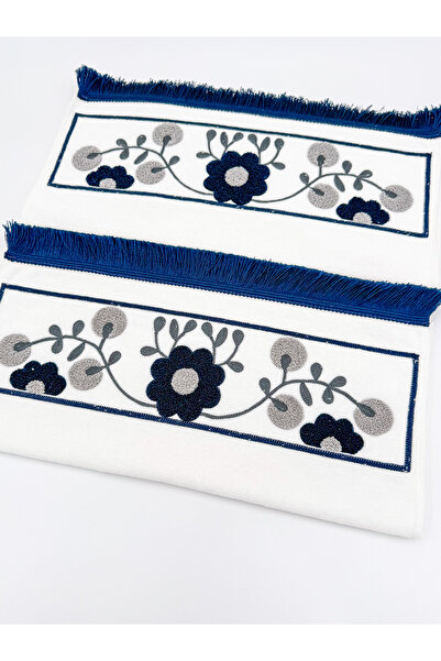 AYHANHOME Набір рушників для рук і обличчя з вишивкою і бахромою, 2 шт., 50x90