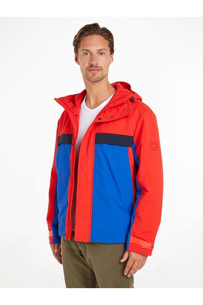 Tommy Hilfiger Tommy Hilfiger Men Red Protect Color-Blocked Portland Jacket