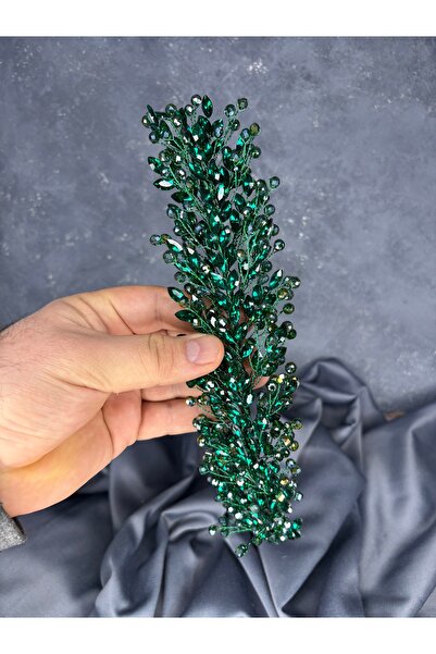 ESPEREST Tiara de mireasă cu mărgele fine Elisa, turban și accesoriu pentru păr