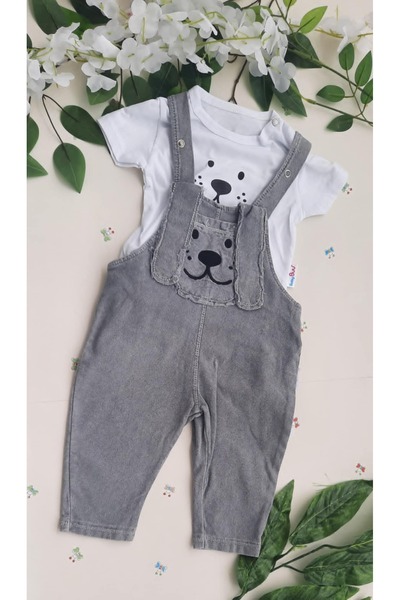 MÇ FAMİLY STORe Baby Girl Baby Kids Jean Salopet 2-Piece Jeans Jumpsuit