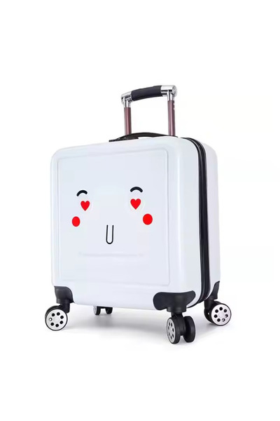 ABYZ Cărucior de călătorie pentru copii model Easy Trip personalizabil 48x38x24 cm 360 roți culoare albă