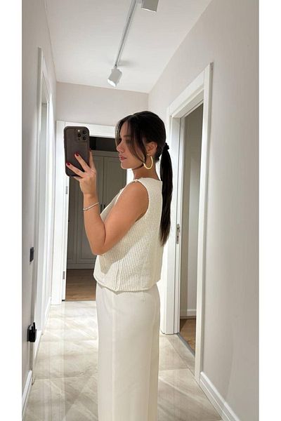 Ekim Store Knitted Buttoned Knitwear Vest