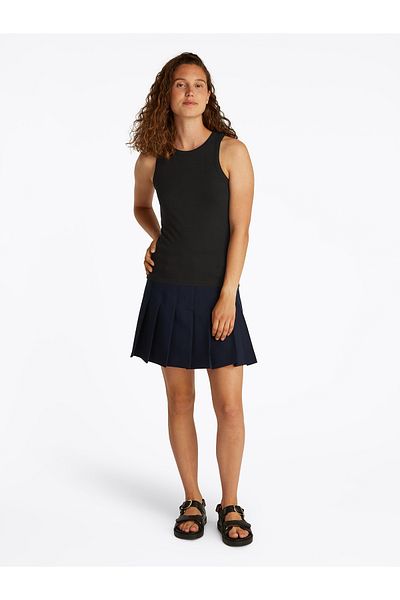 Tommy Hilfiger Tommy Hilfiger Women Black Slim Rib Tank Top