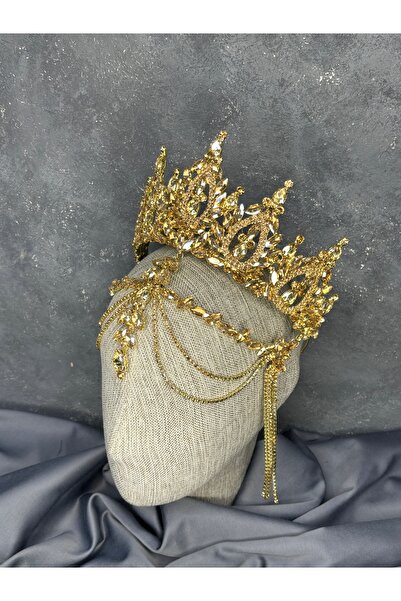 ESPEREST Balca High Model Sallantılı Bridal Henna Frontlet