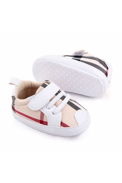 Superbaby Pantofiori crem in carouri