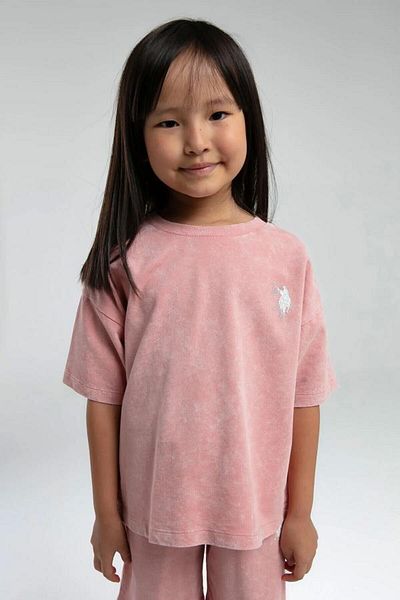 U.S. Polo Assn. Kids U.S Polo Us2089-G Girl's Bermuda Suit