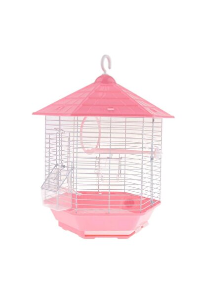 Others Bird Cage with Perch and Swing - Pink