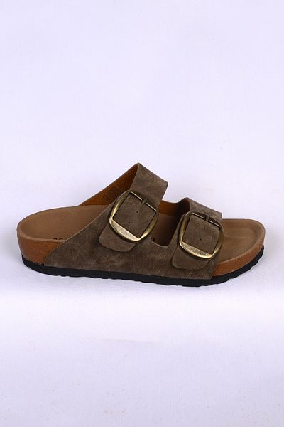 Pierre Cardin 7551 Ανατομικό Άνετο Γνήσιο Προϊόν Γυναικείες Παντόφλες Διπλής Πόρπης Mink