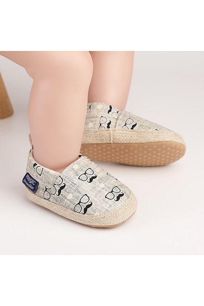 Superbaby Moccasin shoes - Mustache