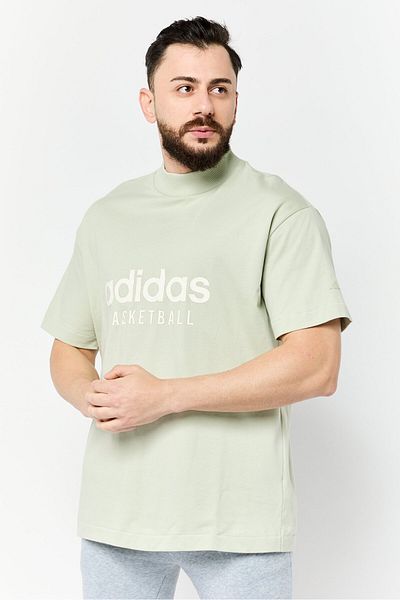 adidas Men Sportswear Fit Short Sleeve Outdoor T-shirt, Sage