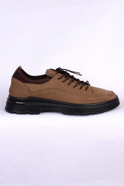 Bulldozer 250023 Lace-Up Orthopedic Sole Mink Men's Winter Shoes