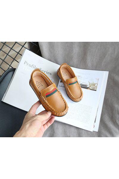Superbaby Elegant brown moccasin shoes for boys