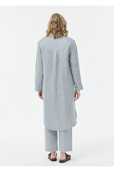 Armağan Linen Tunic with Pocket Detail