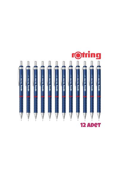 Rotring Tikky Retro Versatil Pen0.7Mm Blue 12 Li