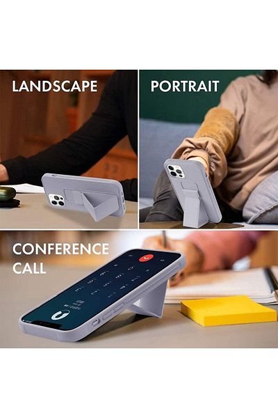 Generic Case Cover For iPhone 14 Pro Max with Magnetic Stand & Holder, Premium Silicone Hand Strap and Grip