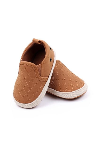 Superbaby Brown moccasin shoes for babies
