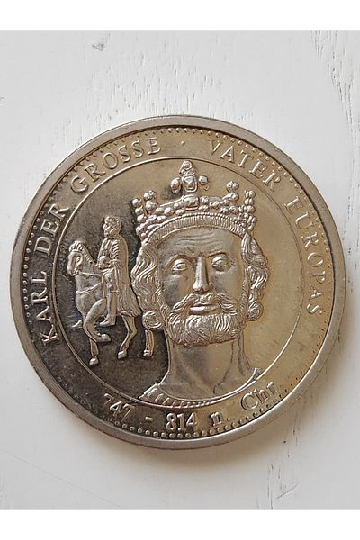 Edi Antik Germany Grand Karl 4cm Medal. The Father of Europe Theme Big Karl. The Original Period