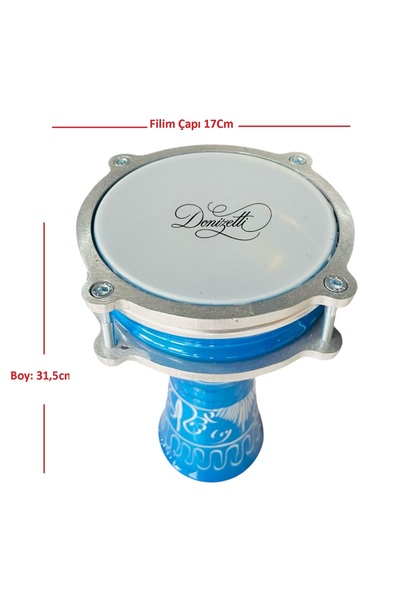 Donizetti Darbuka Mavi İşlemeli No:2 Çocuk Darbukası