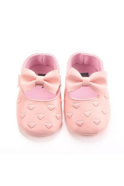 Superbaby Pink baby shoes - Hearts