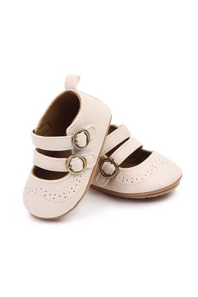 Superbaby Pantofiori ivoire cu model ajurat