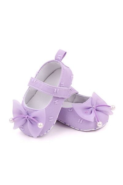Superbaby Lilac shoes with tulle bow