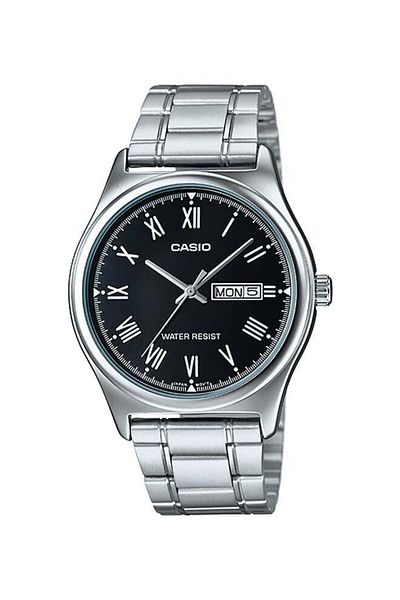 Casio Men's Stainless Steel Strap Analog Quartz Watch MTP-V006D-1BUDF - 42 mm - Silver