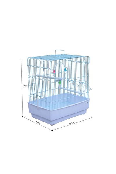 Others Metal Cage for Small Birds (Multicolor)