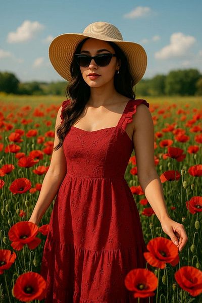 Ekim Store Strappy Scalloped Short Dress