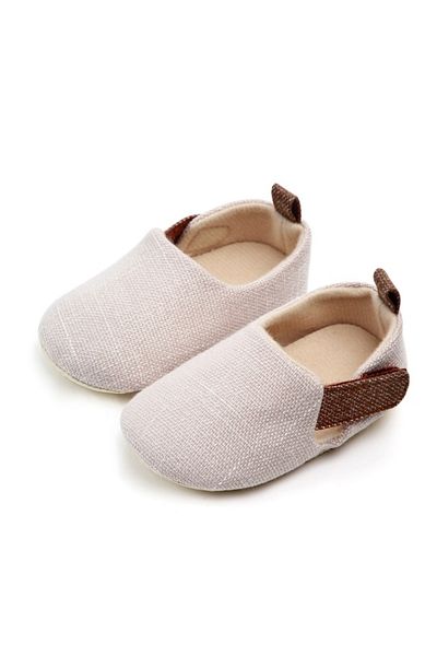Superbaby Cream moccasin shoes for boys