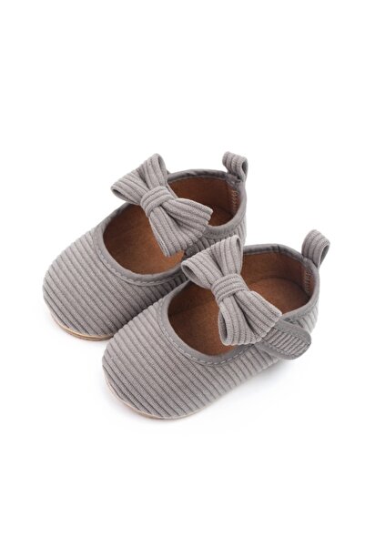 Bebelul Grey ribbed shoes